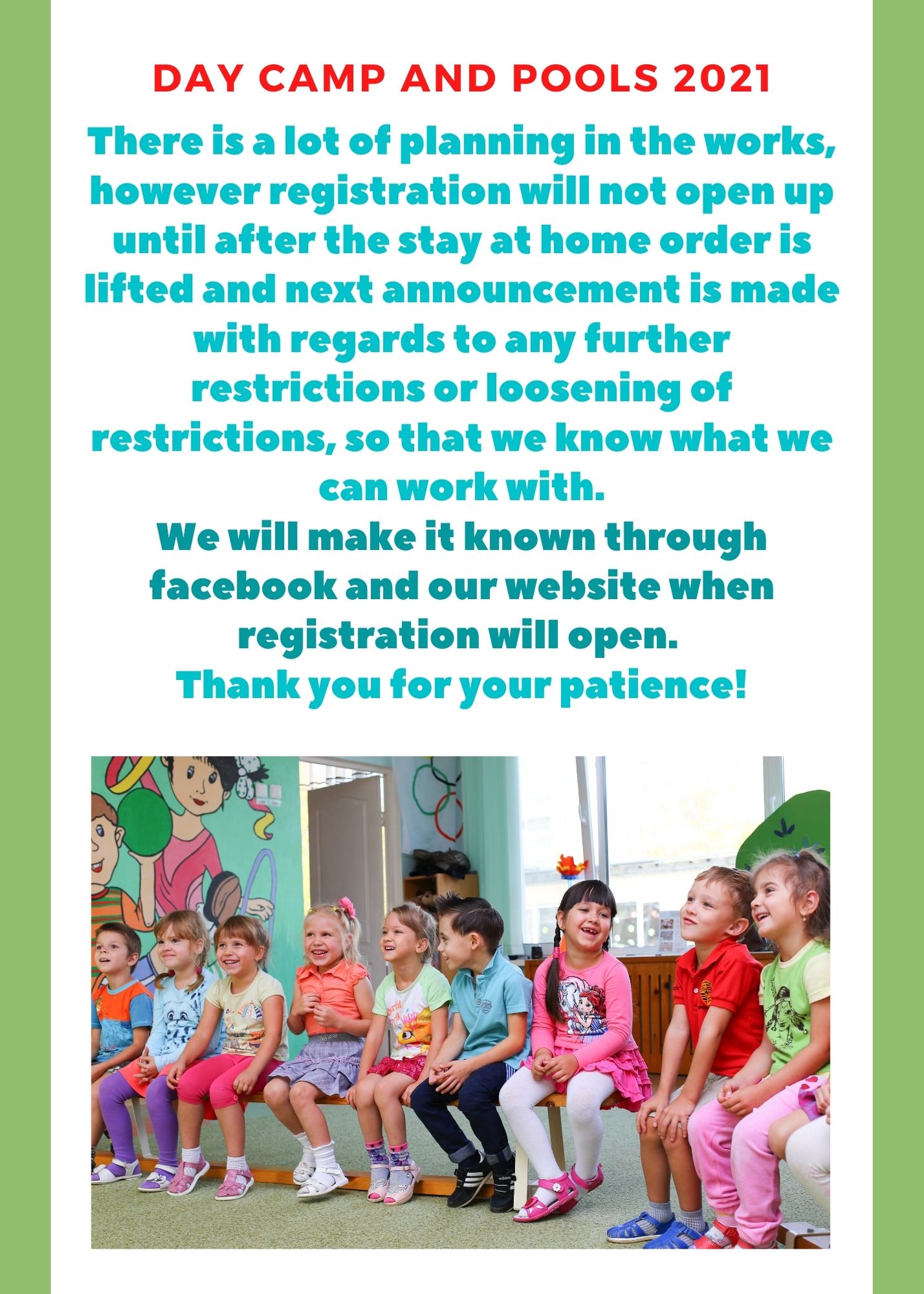 Day Camp and Pools 2021