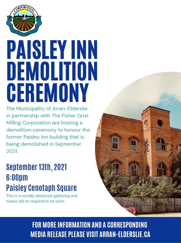 Paisley Inn Demolition Ceremony