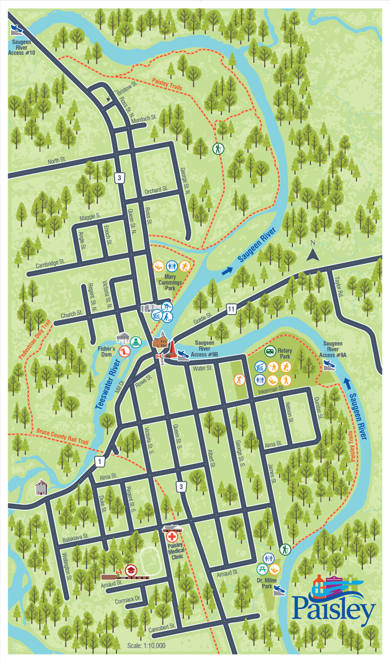Map of Paisley ON